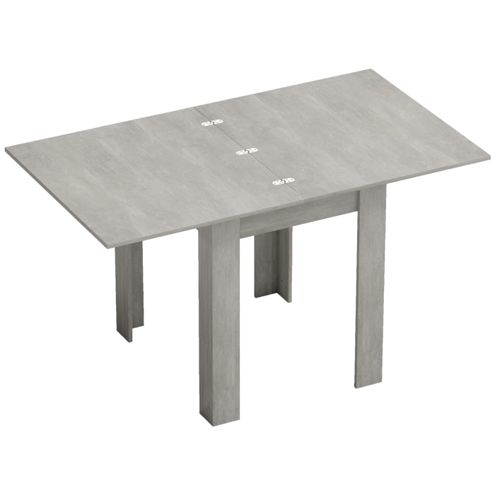 Table extensible 4-6 personnes 70-140L x 80P x 79H cm effet bois gris