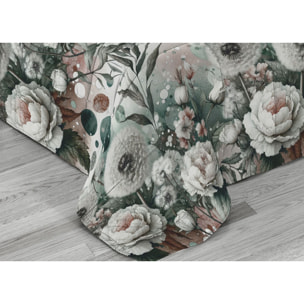 Trapunta Invernale 300gr Diadema Flora Stampa Digitale Fantasia Floreale D8