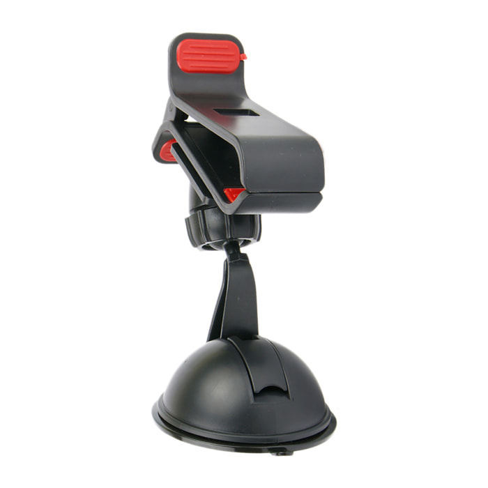 DAM Supporto da Auto a Ventosa con Morsetto Universale 10x7x12 Cm. Colore nero