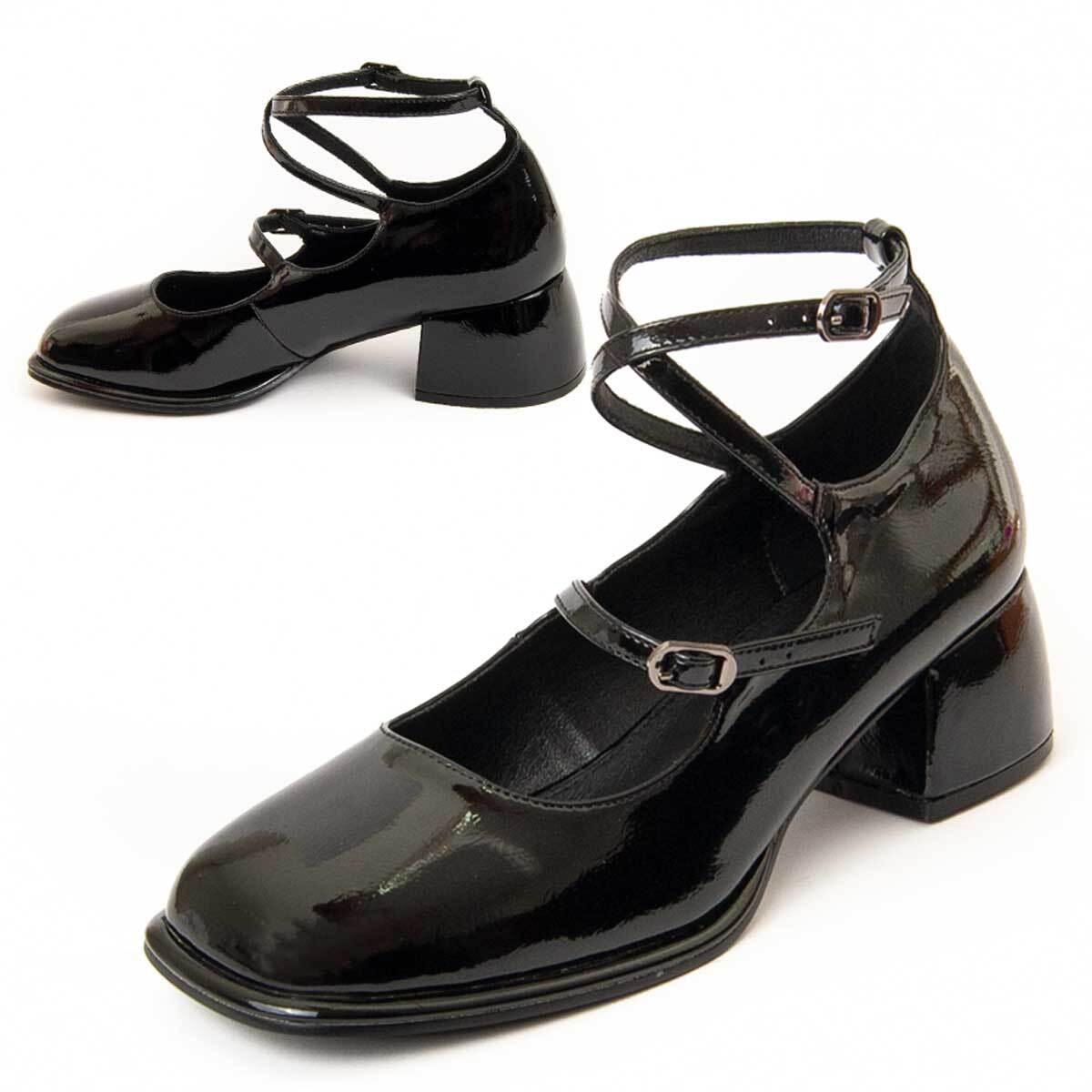 Zapato De Tacón - Negro - Altura: 4 Cm