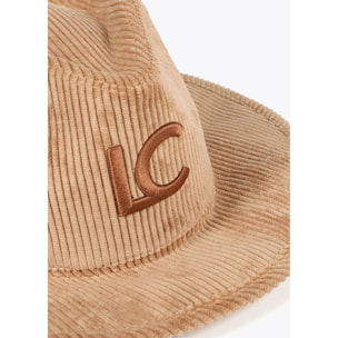 Cappello fedora velluto a coste LC leopardato
