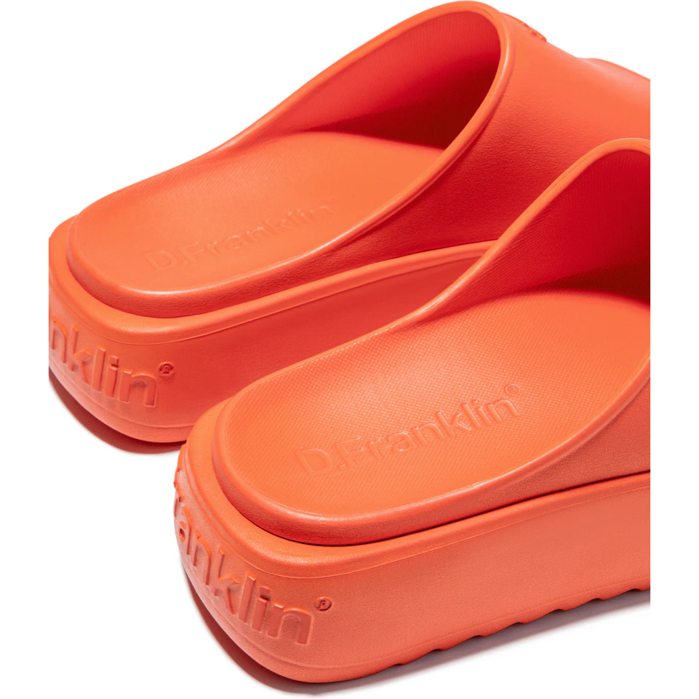 Sandalias Mujer Estilo Pala Sonax Slide Naranja D.Franklin