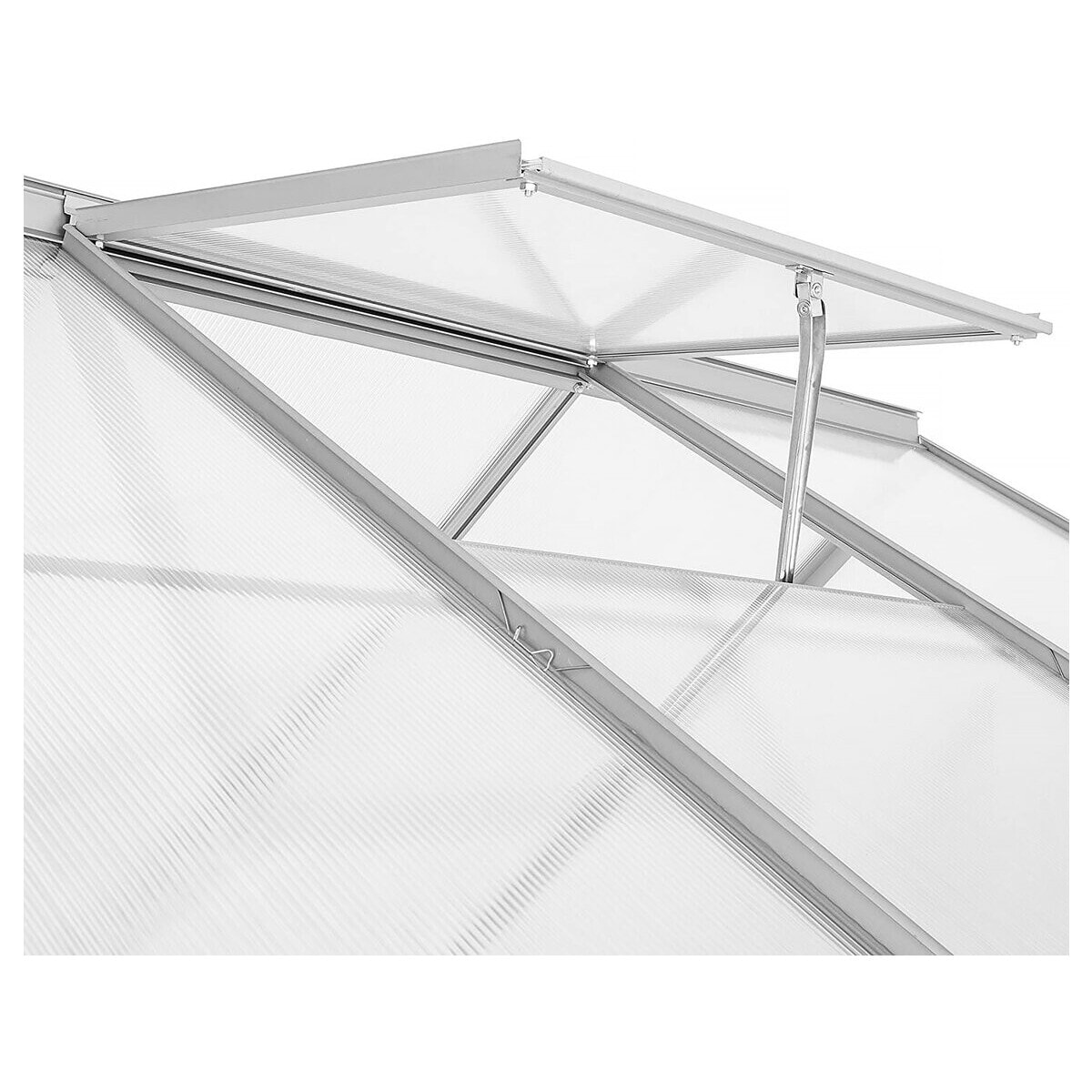 Serre jardin adossée en polycarbonate "Aneth" 190 x 125 x 195 cm - 2,37 m²