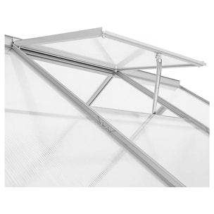 Serre jardin adossée en polycarbonate "Aneth" 190 x 125 x 195 cm - 2,37 m²