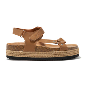 Sandalias Plataforma Taupe B&W