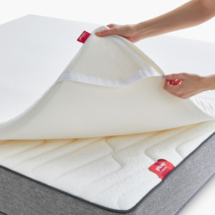 Topper Viscoelástico de 5cm de grosor | Aloe Vera Dermoprotector | Transpirable | Funda Lavable