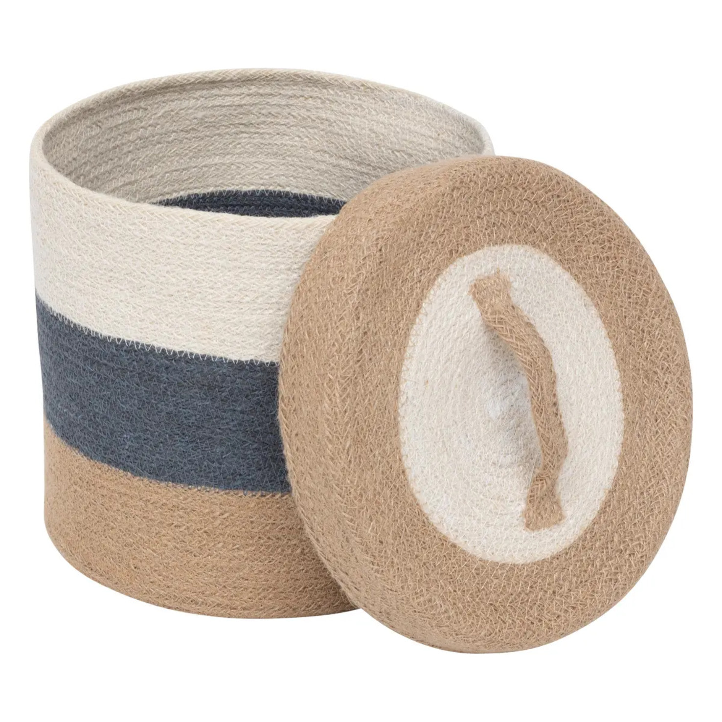 3 paniers "Oceane" en jute