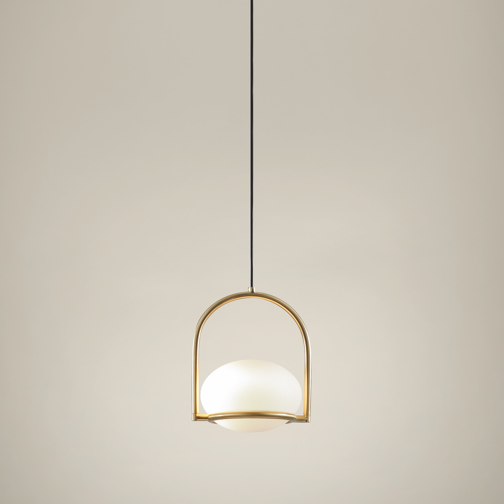 LEDS C4 Coco Single - Lámpara Colgante de Techo E14 Dorado