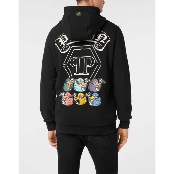 PHILIPP PLEIN Hooded Sweatjacket DUCK