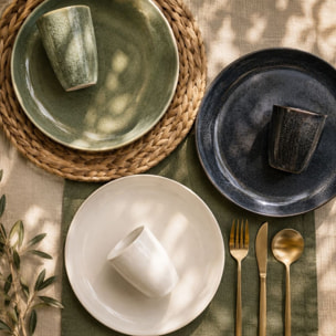Lot de 6 grandes assiettes, MILA