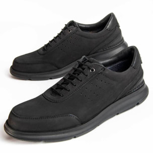 Zapato Oxford De Piel - Negro