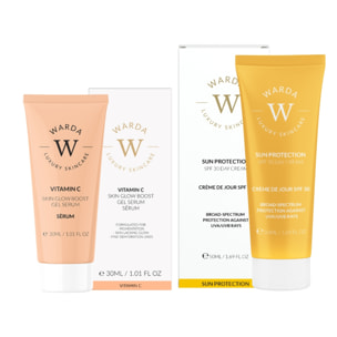 Sérum de vitamina C + Crema de día SPF 30