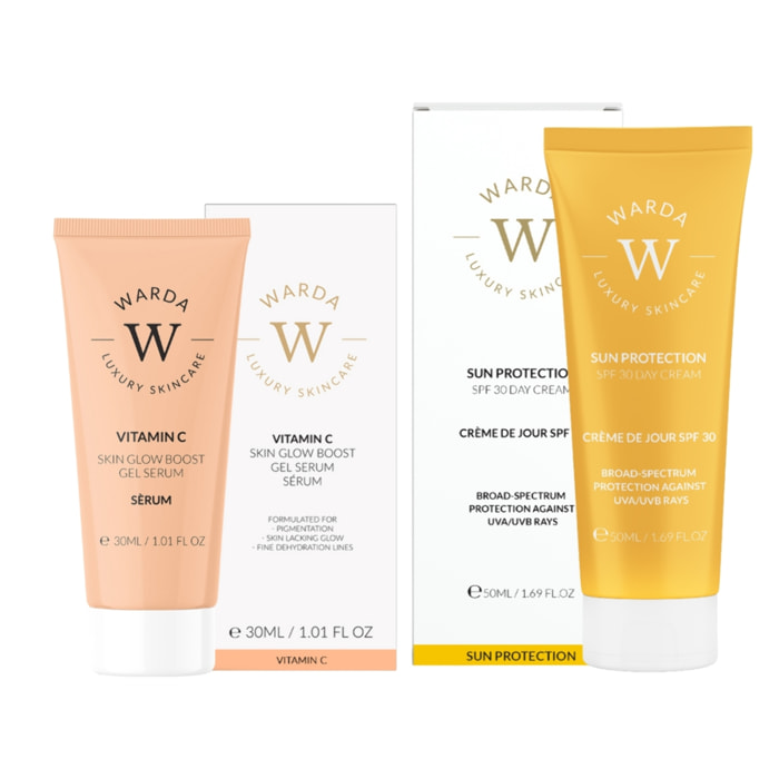 Sérum de vitamina C + Crema de día SPF 30