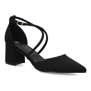 Zapato tacón ancho elegante para mujer