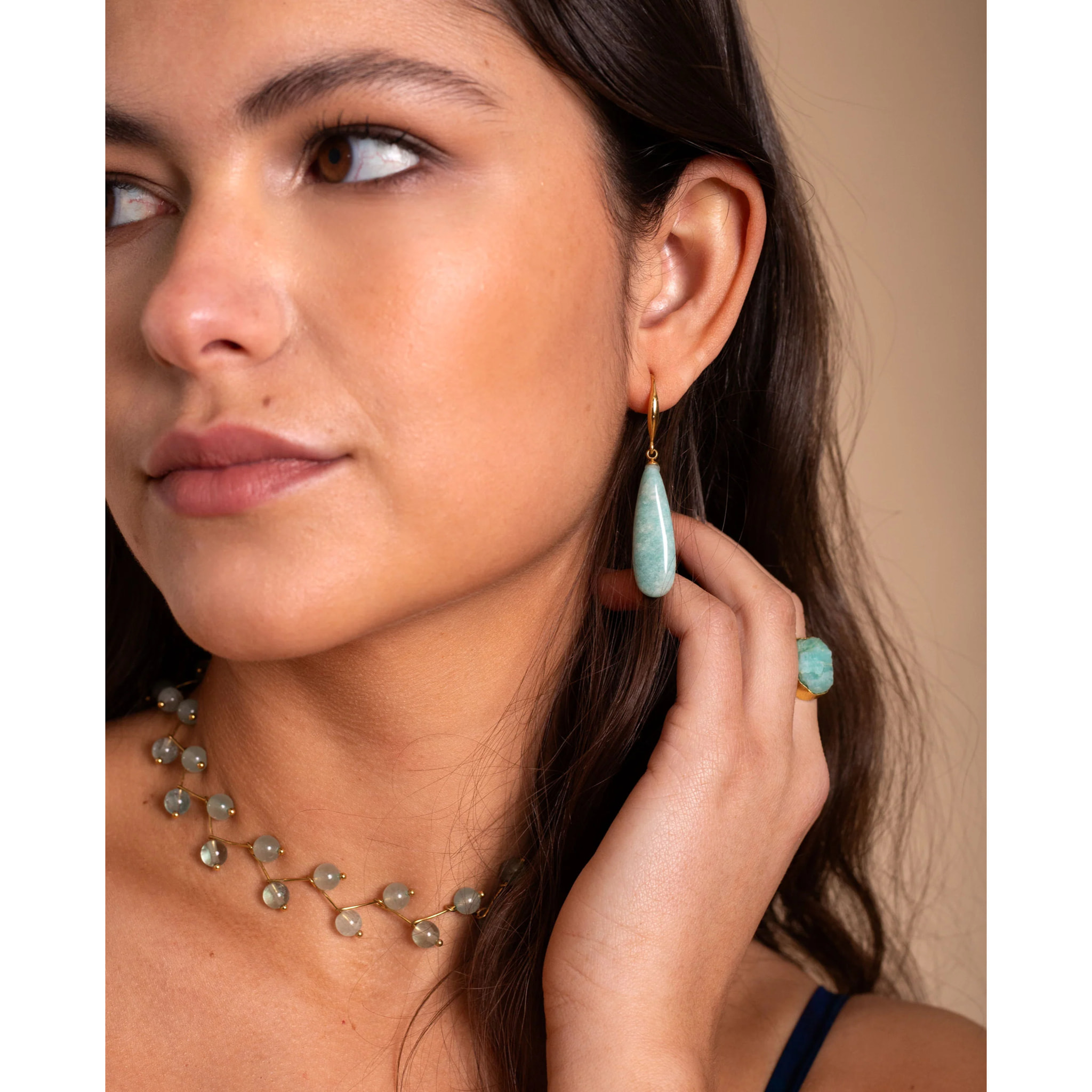 Pendientes con forma de gota.