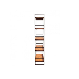 Bibliothèque en bois et métal 5 étagères H.190cm - ATELIER