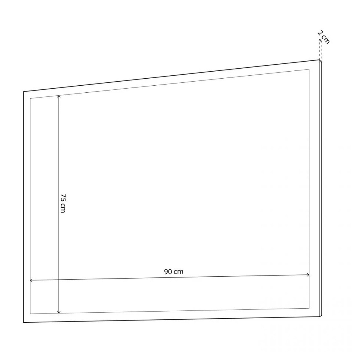 Espejo cuadrado Ataneq Cambria