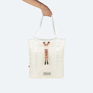 DEEP TOTE BACKPACK WHITE