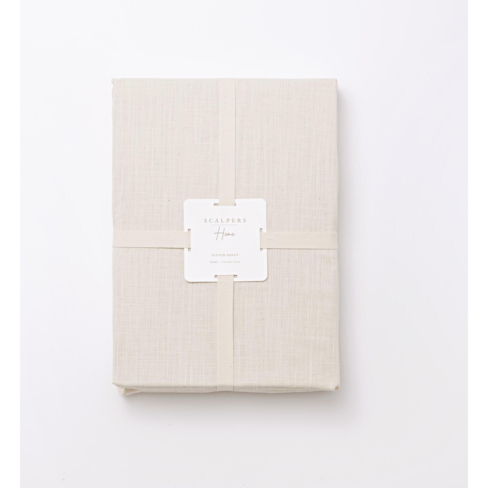 Sábana bajera, 100% algodón, 140gsm, color ocre scalpers home