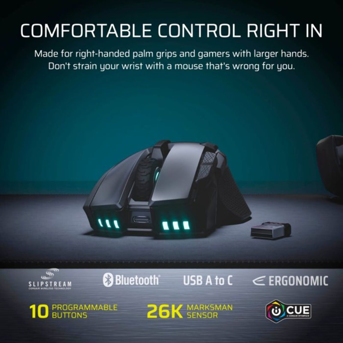 Souris Gamer Sans Fil CORSAIR IRONCLAW WIRELESS SE