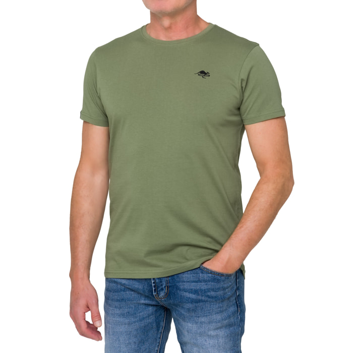 Camiseta de algodón 180 gr Hot Buttered Mistral verde militar