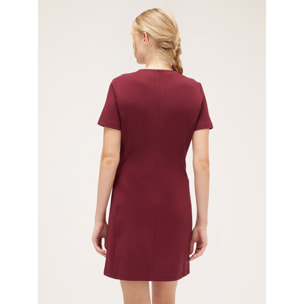 Motivi - Mini dress con motivo bottoni - Rosso