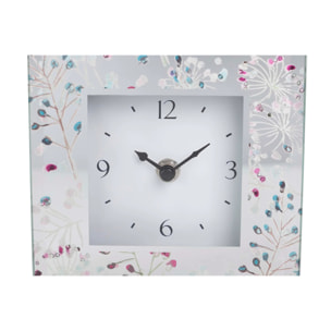 Reloj Cristal Impresion Foil 15x5x15 Cm