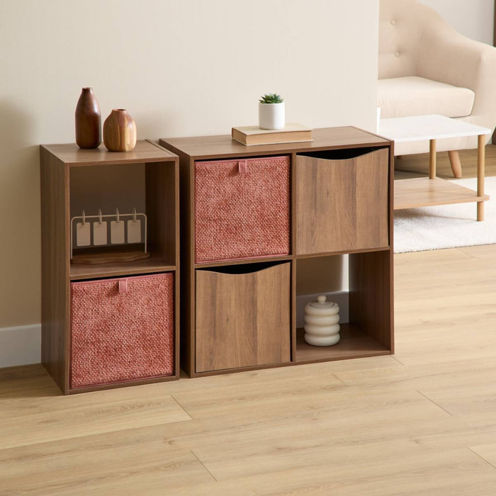 Boîte Mix'N Modul carré pliable 31x31cm moka