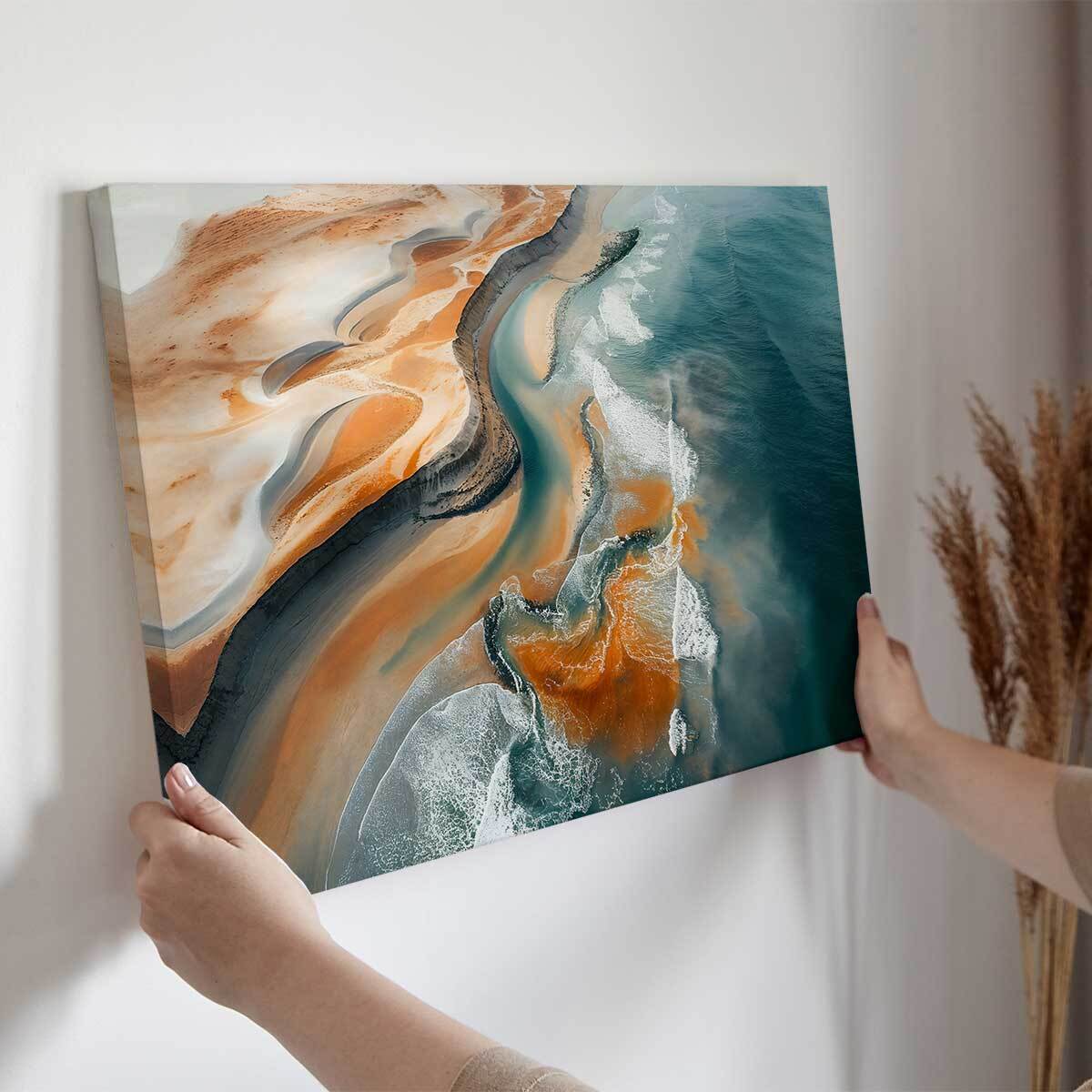 Tableau mer Fleuve Rio Negro Bresil Toile imprimée