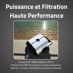 Bestway Robot piscine Clean Pool nettoyage fond et parois 32 m² max