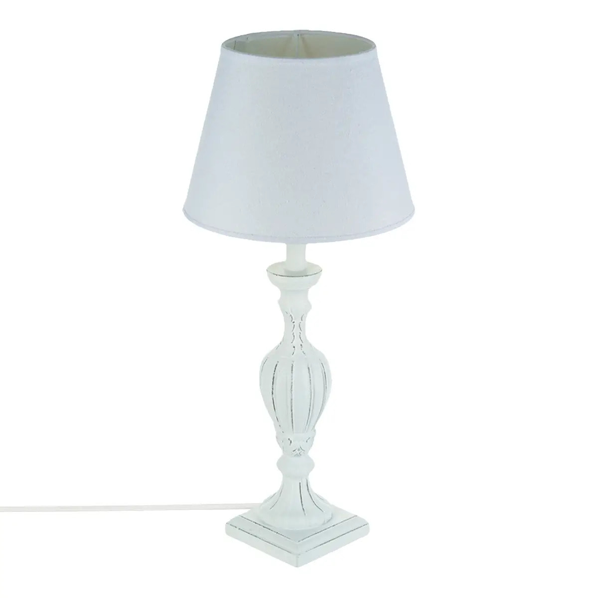 Lampe "Renzo" blanc H56cm
