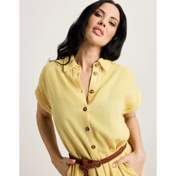 Vestido Midi Amarillo - Bayo