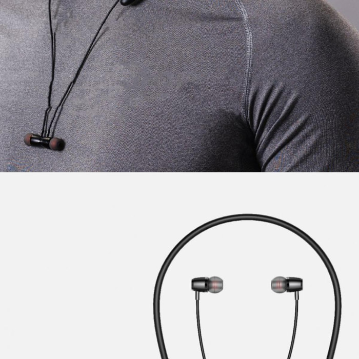 Ecouteurs Bluetooth spécial sport avec étanchéité IPX5 Noir