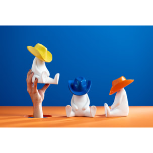 J-Line décoration Statue Cowboy Chapeau - polyrésine - mix - 3 pièces