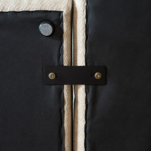 ALINE Canapé d'angle 3 places nuage en velours beige