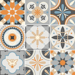 Stickers muraux - Sticker Mural Carrelage adhésif Cuisine Salle de Bain - 9 STICKERS CARRELAGES AZULEJOS LONARENO