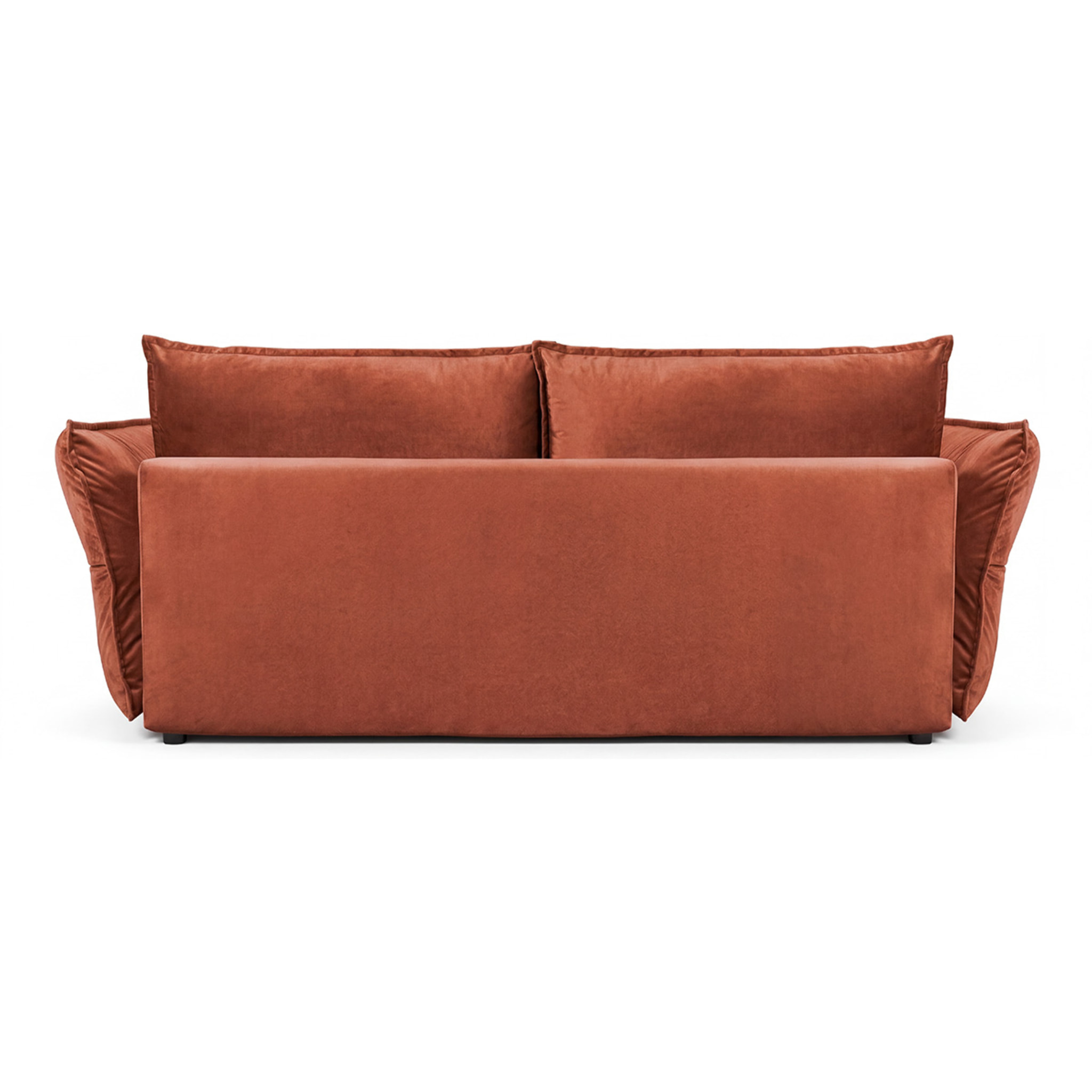 Canapé Velours Droit Convertible Verduro - 3 Places