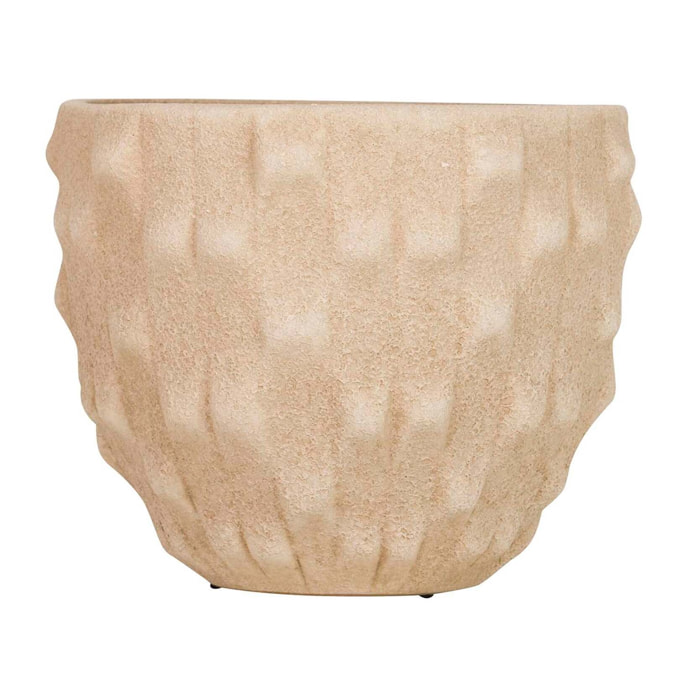 Macetero Cerámica Marrón 20x20x18 Cm