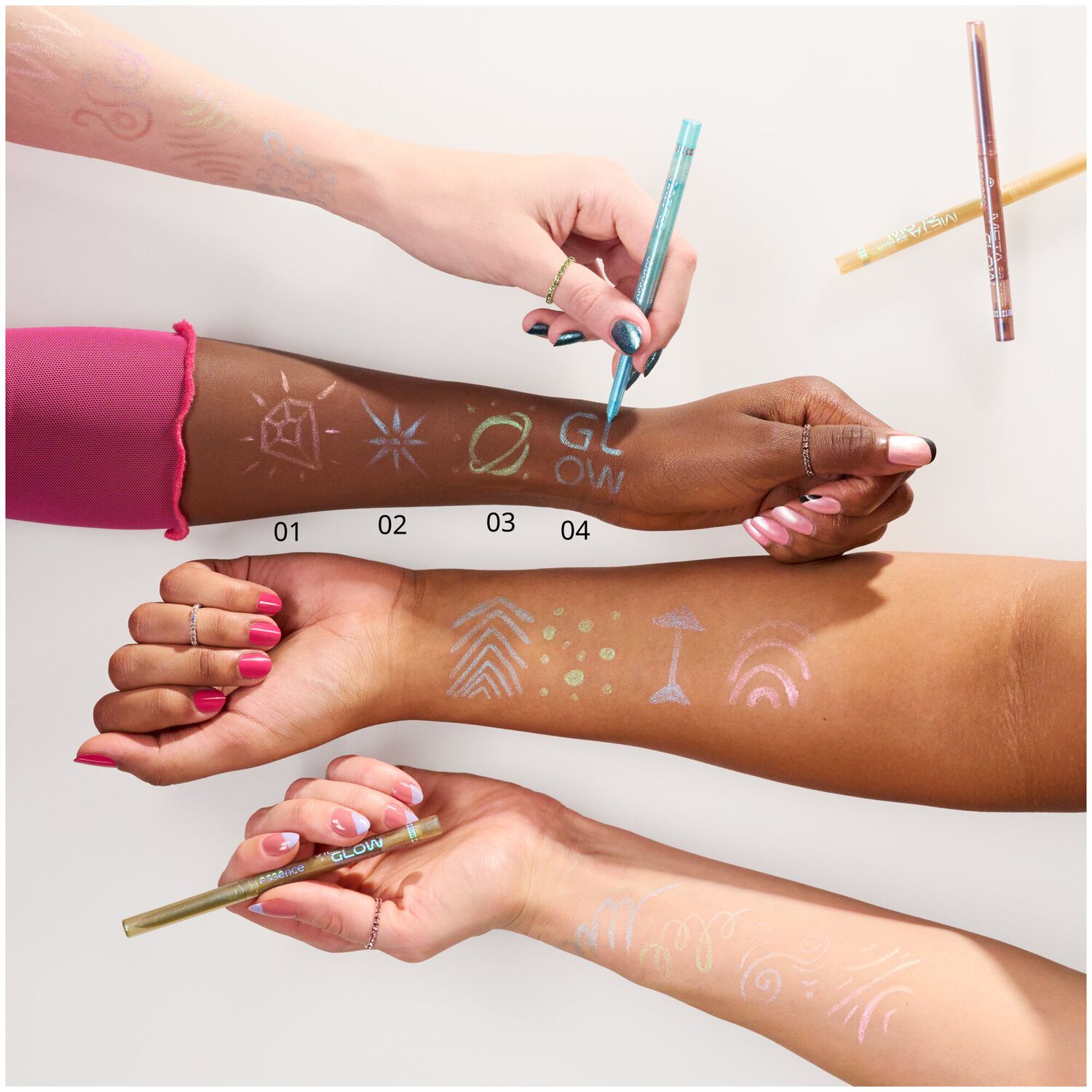 Meta Glow - Crayon yeux Formule duo chrome waterproof