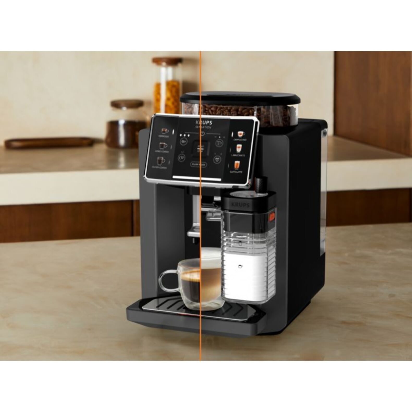 Expresso Broyeur KRUPS Sensation lait EA912HF1
