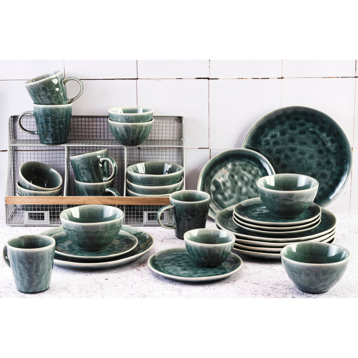 Service Complet MOON - 30 pièces - Pétrole