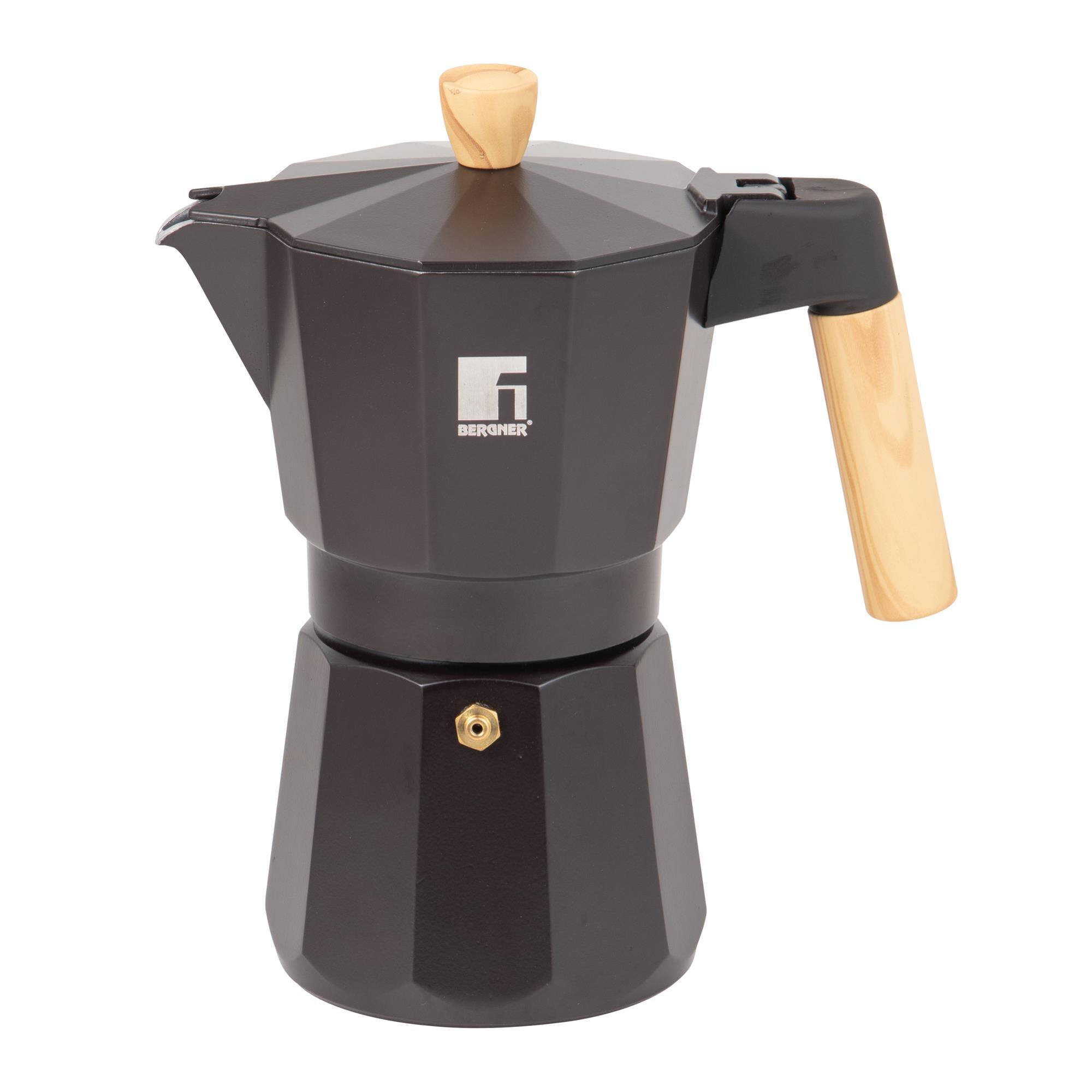 cafetera para 6 tazas en aluminio 17x10x20,5cm