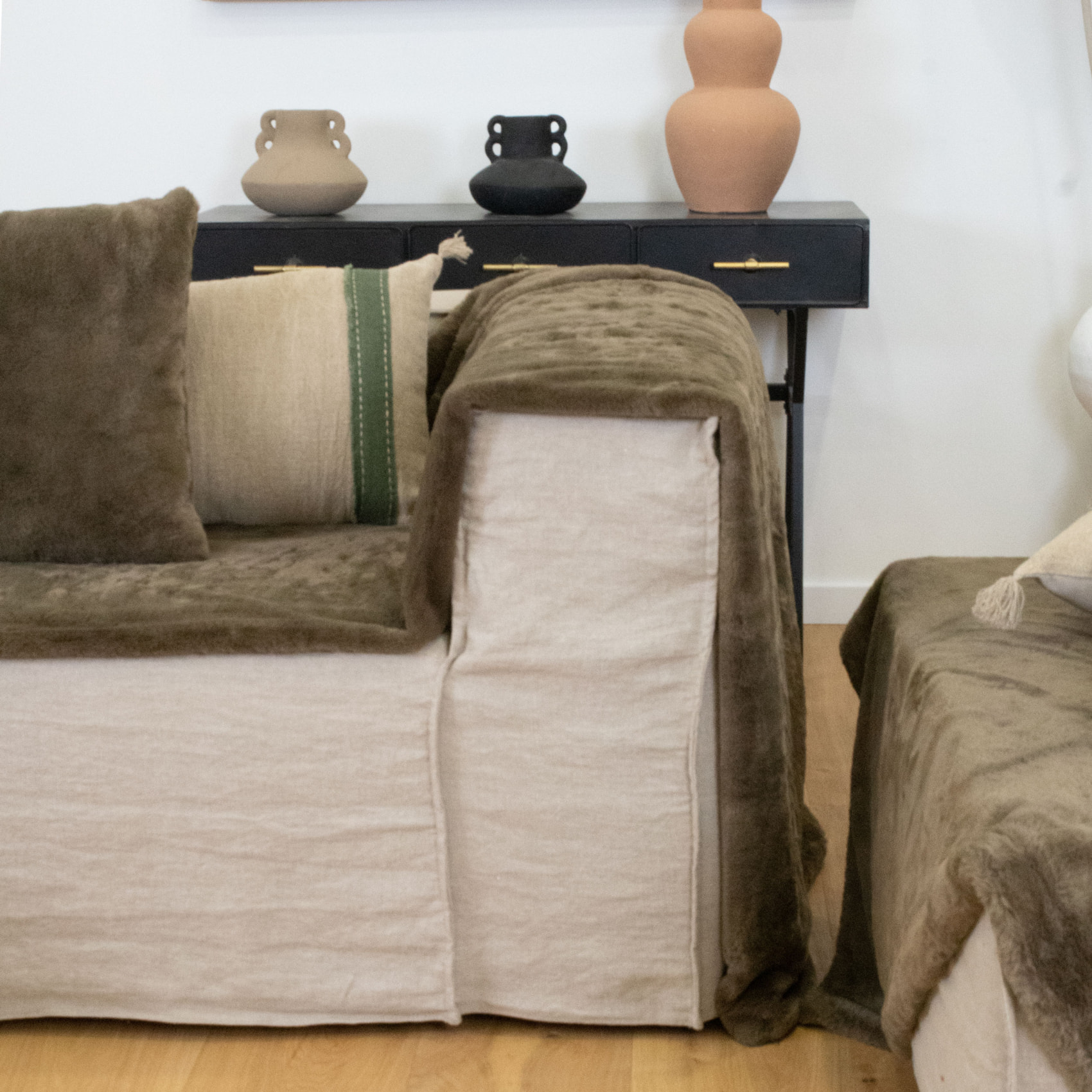 Plaid tout doux - Taupe