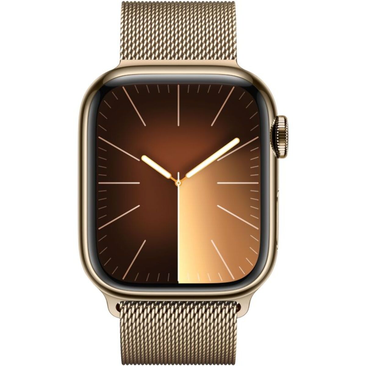 Montre connectée APPLE WATCH Serie 9 Cellular 41mm Acier/Or Milanais Loop