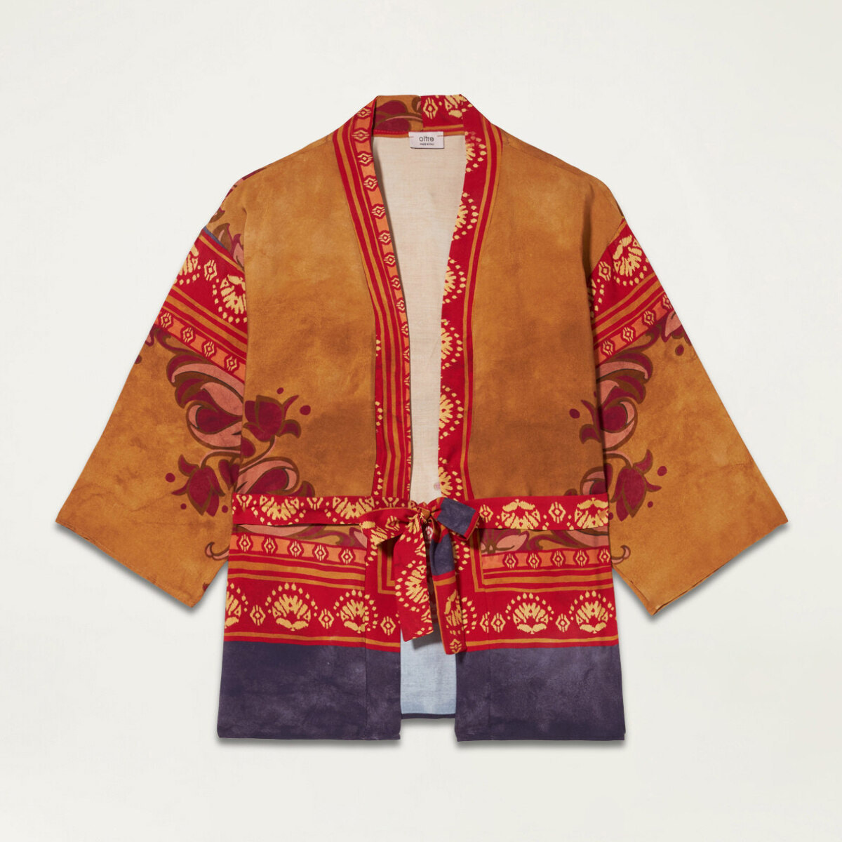 Oltre - Chaqueta kimono de viscosa - Rojo