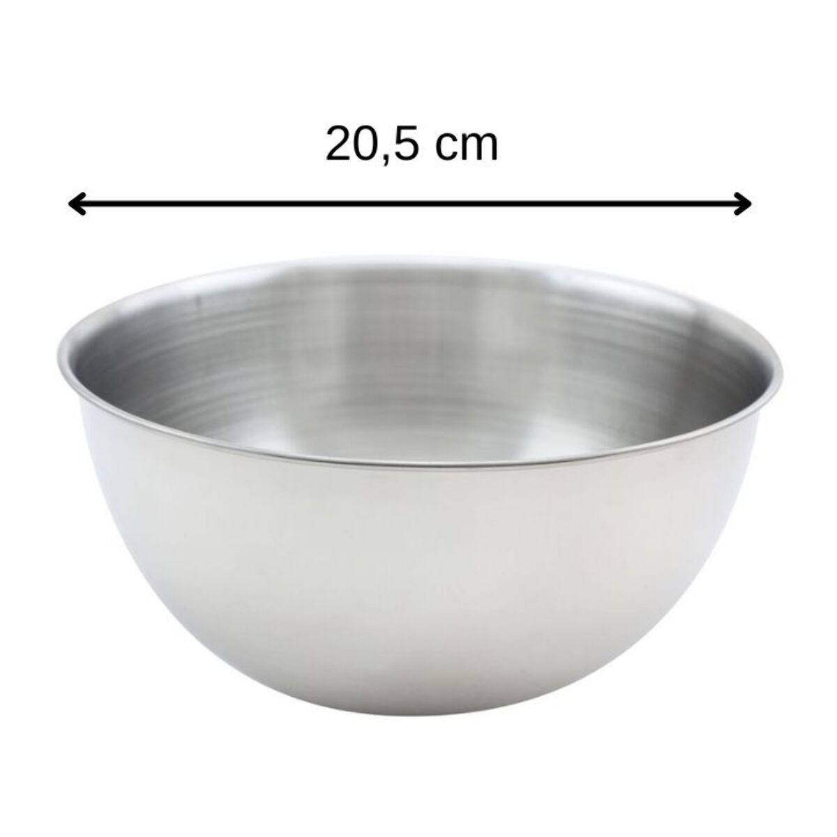 Ensemble de 2 Bols à mixer en inox de 20,5 cm de diamètre Fackelmann Basic