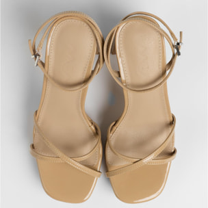 Sandalias de tacón - Greta Nude - 11 cm