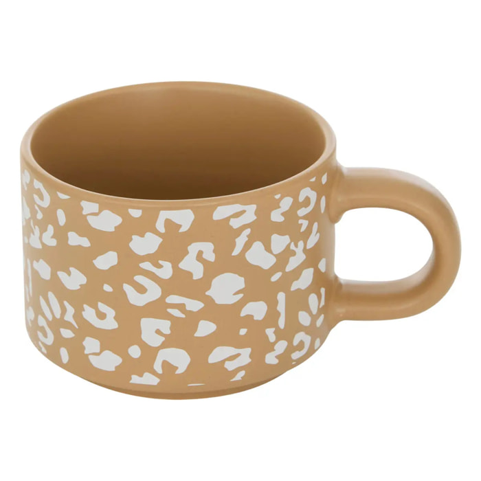 Rack 4 mugs Leopardi L12,7xp12,7xH25,3cm