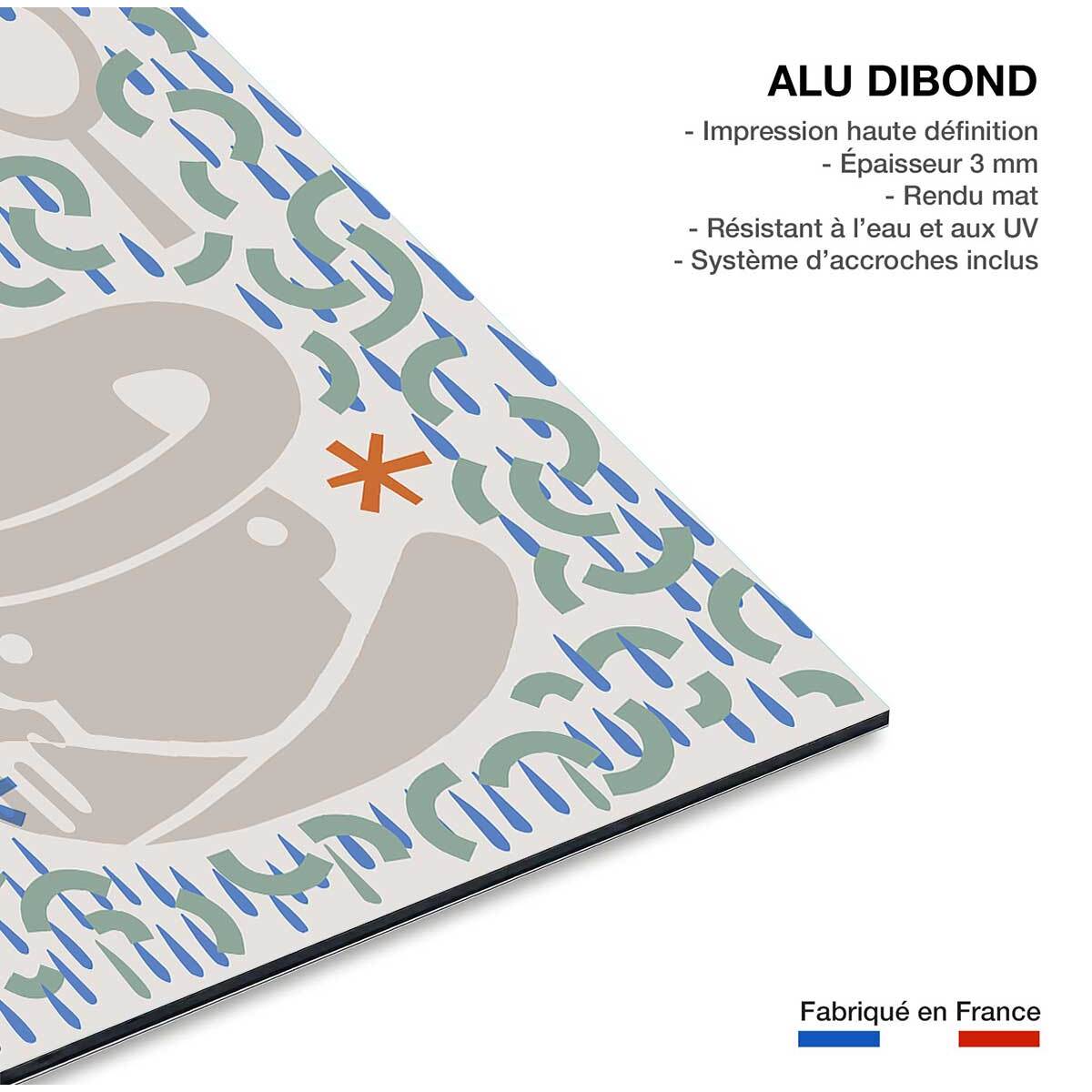 Tableau meditation féminine Tableau alu Dibond