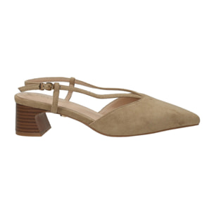 Décolleté sling back Donna Tata Italia Beige